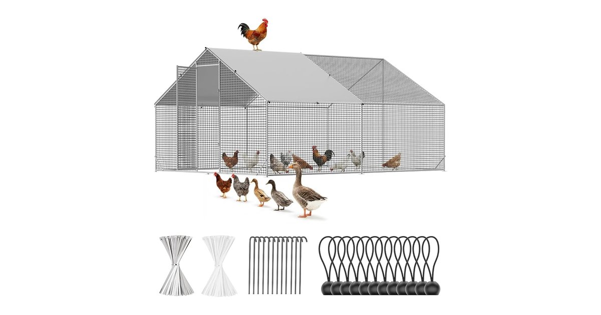 CAMMOO Walk-in Chicken Run, 13.1 x 9.8 ft product image